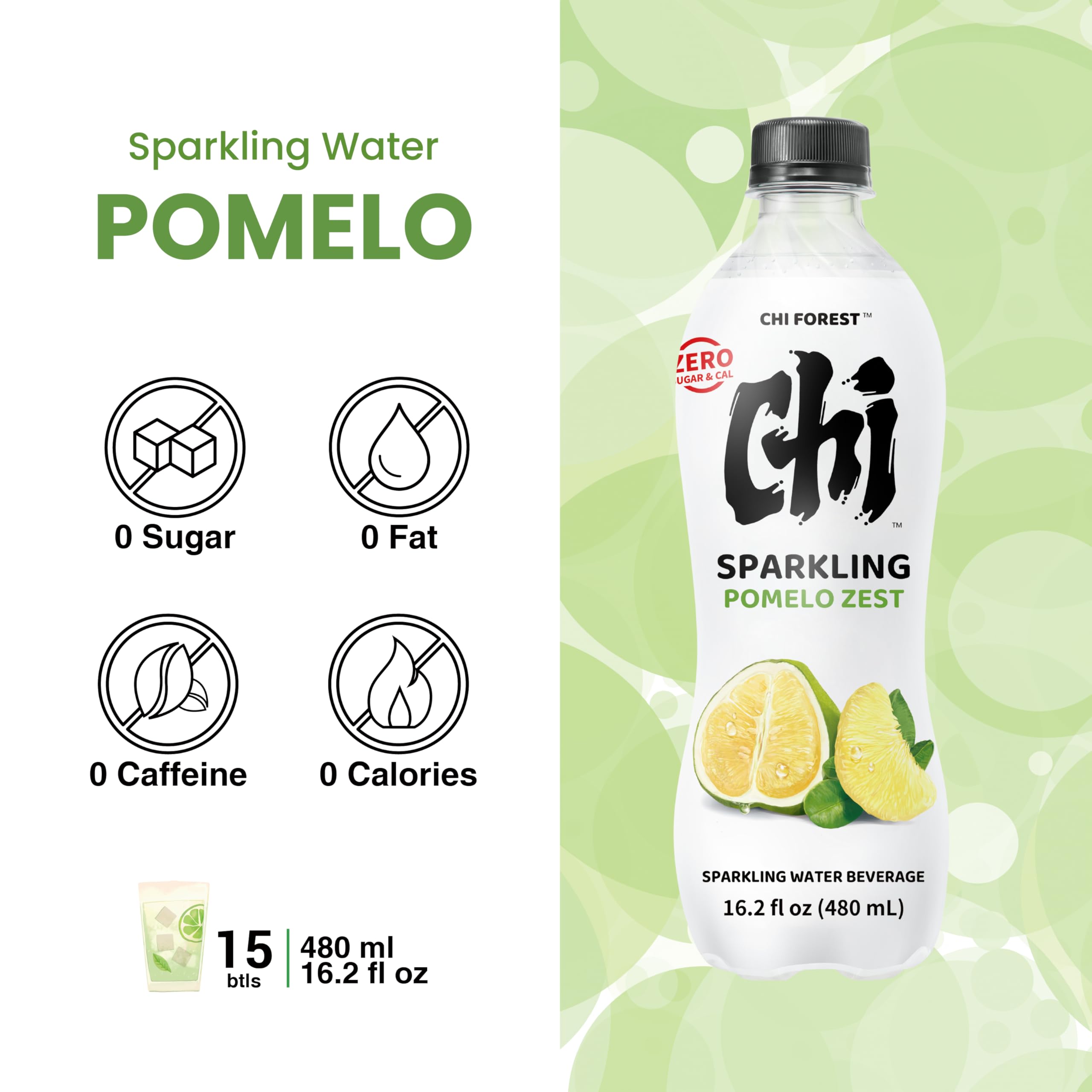 Amazon.com: CHI FOREST Flavored Sparkling Water Beverage, Pomelo